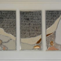 Pauline Le Goïc, Armorique Vitrail, vitraux de l'atelier avec verre et papier washi